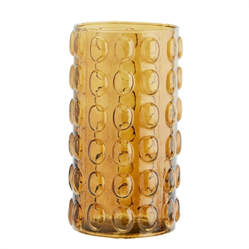 Madam Stoltz - Glas Vase H:24cm - Amber 